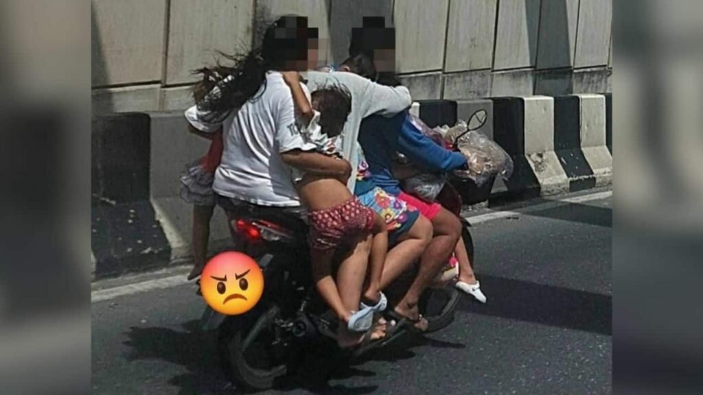 ဖူးခက်မှာ ဆိုင်ကယ် ၇ ယောက်စီးတဲ့ မြန်မာမိသားစု ပြန်တောင်းပန်